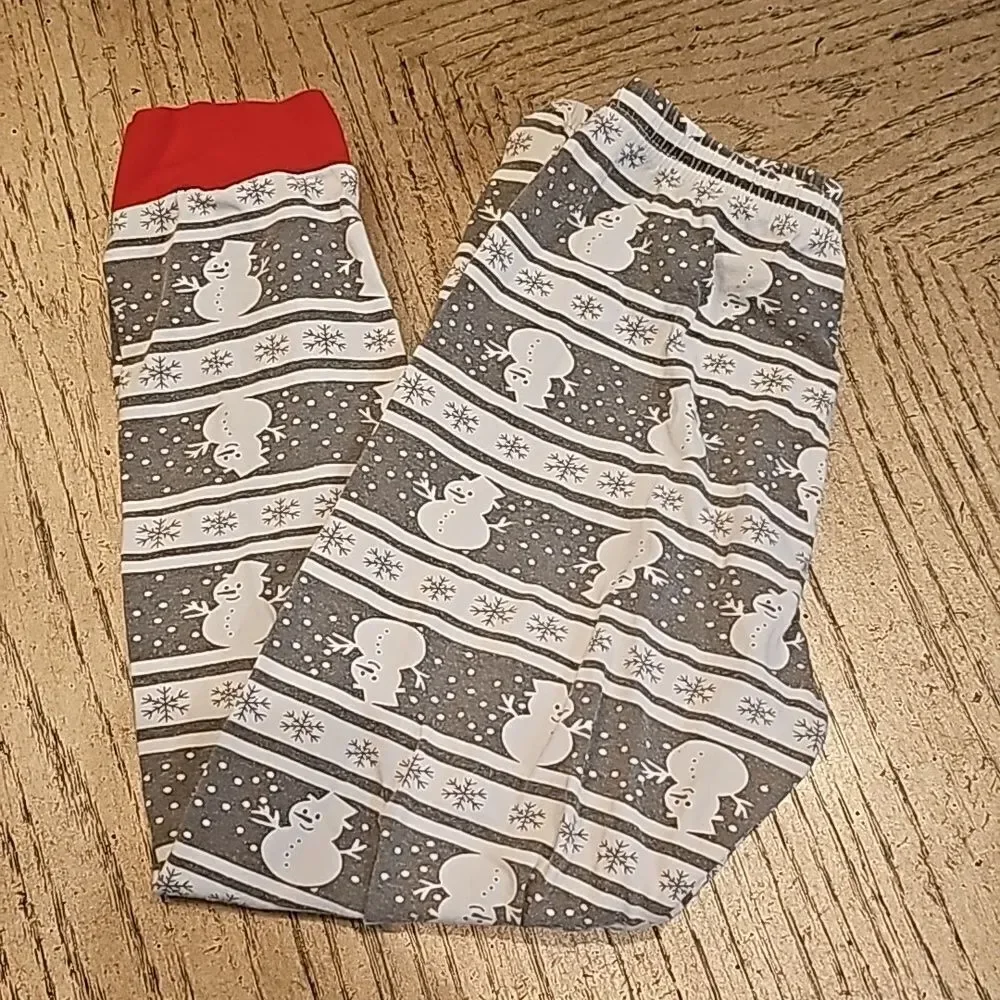 Snowman pj pants size 7